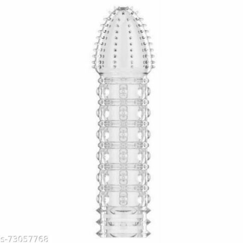 Ribbed Silicone Crystal Condom - S83