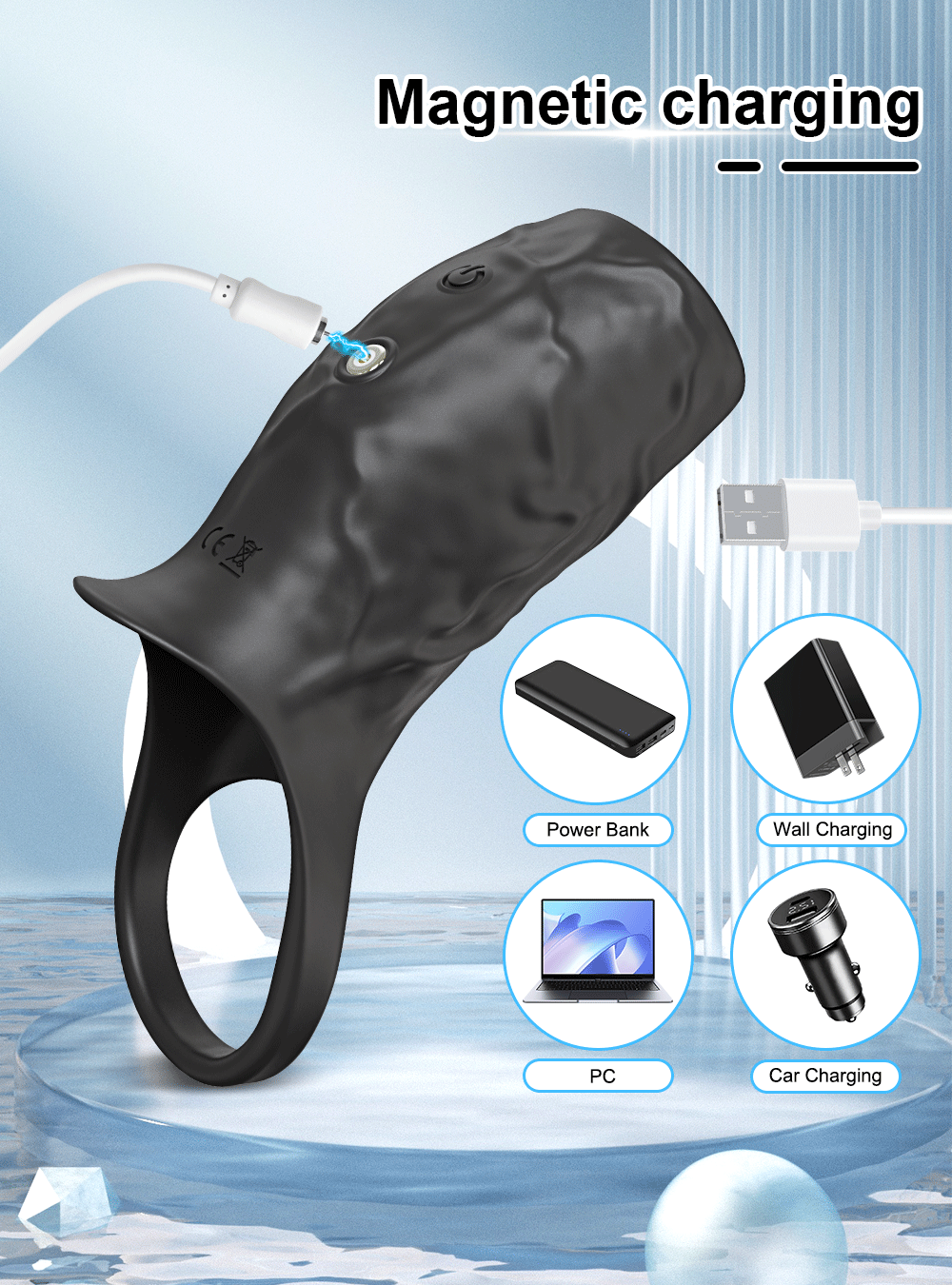 Men’s Penis Sleeve Rechargeable Sex Toy – 157 - Image 8